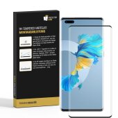 6x 9H Panzerglas für Huawei Mate 40 Pro FULL CURVED Displayschutz Schutzglas Panzerfolie Schutzfolie Displayglas Hartglas echtes Tempered Sicherheitsglas Glasfolie