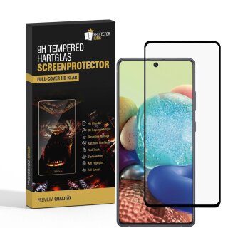 6x 9H Hartglas für Samsung Galaxy A71 FULL COVER Panzerfolie Displayschutz KLAR Panzerglas Schutzglas Displayglas Folie