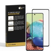 6x 9H Hartglas für Samsung Galaxy A71 FULL COVER Panzerfolie Displayschutz KLAR Panzerglas Schutzglas Displayglas Folie