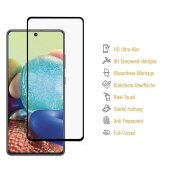 6x 9H Hartglas für Samsung Galaxy A71 FULL COVER Panzerfolie Displayschutz KLAR Panzerglas Schutzglas Displayglas Folie
