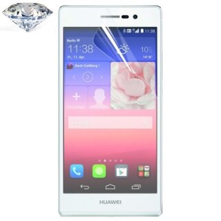 2x Displayschutzfolie fr Huawei P8 Displayfolie SILBER DIAMANT GLITZER HD KLAR