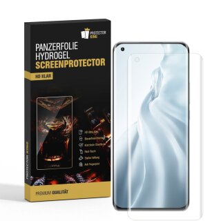 4x Hydrogel-Glass für Xiaomi Mi 11 Selbstheilend für Micro Kratzer 3D KLAR Panzerfolie Displayschutz Schutzfolie Screen-Protector