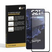 6x 9H Hartglas für Samsung Galaxy S21 Plus FULL COVER Schutzfolie Schutzglas SW Klar Displayschutz Panzerfolie Displayglas Tempered Glasfolie Panzerglas Sicherheitsglas Echtglas