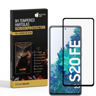 2x 9H Panzerglas für Samsung Galaxy S20 FE FULL COVER Displayschutz Schutzfolie Schutzglas Klar Panzerfolie Displayglas Tempered Hartglas Glasfolie Sicherheitsglas Echtglas