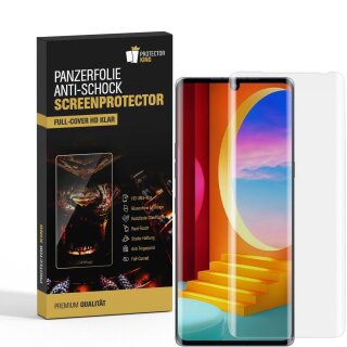 6x Panzerfolie für LG Velvet FULL COVER Displayschutzfolie Schutzfolie HD KLAR