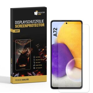 4x Displayfolie für Samsung Galaxy A72 ANTI-REFLEX Displayschutzfolie MATT