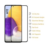 1x 9H Hartglas für Samsung Galaxy A72 FULL COVER Schutzfolie Schutzglas Klar Displayglas Tempered Glasfolie Panzerglas Sicherheitsglas Echtglas Displayschutz Panzerfolie