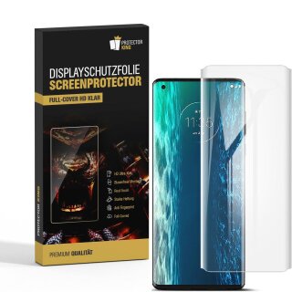 6x Displayfolie für Motorola Moto Edge FULL COVER Displayschutzfolie HD KLAR