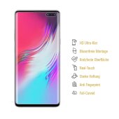 2x Displayfolie für Samsung Galaxy S10 5G FULL COVER Displayschutzfolie HD KLAR