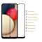 1x 9H Panzerglas für Samsung Galaxy A02s FULL COVER Displayschutz Schutzglas Hartglas Schutzfolie Panzerfolie KLAR Tempered echtes Displayglas Glasfolie Displayfolie Folie Transparent