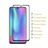 1x 9H Hartglas für Huawei Honor 10 Lite FULL Panzerfolie Displayschutz SW KLAR Panzerglas Schutzglas