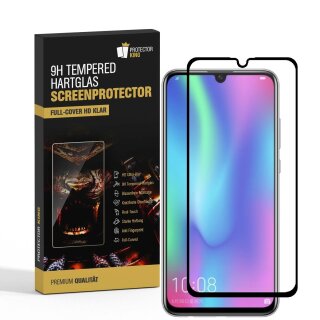 3x 9H Hartglas für Huawei Honor 10 Lite FULL Panzerfolie Displayschutz SW KLAR Panzerglas Schutzglas