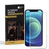 4x 9H Hartglas für iPhone 12 FULL COVER Panzerfolie...