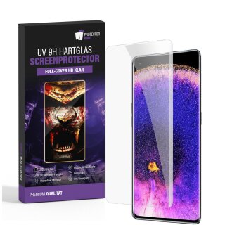2x UV-Liquid 9H Panzerglas für Oppo Find X5 Pro 3D KLAR echtes Tempered Panzerhartglas Schutzglas Displayschutz Panzerfolie Schutzfolie Screen Protector
