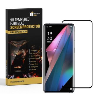 3x 9H Hartglas für Oppo Find X3 Pro FULL CURVED Displayschutz Panzerfolie 3D Panzerglas Schutzglas Schutzfolie Displayglas Glasfolie