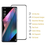 4x 9H Hartglas für Oppo Find X3 Pro FULL CURVED Displayschutz Panzerfolie 3D Panzerglas Schutzglas Schutzfolie Displayglas Glasfolie