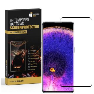 3x 9H Hartglas für Oppo Find X5 Pro FULL CURVED Displayschutz Panzerfolie 3D Panzerglas Schutzglas Schutzfolie Displayglas Glasfolie