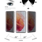 2x Blickschutz 9H Panzerglas für Samsung Galaxy S21 Ultra FULL CURVED ANTI-SPY PRIVACY Displayschutz Schutzglas Panzerfolie Schutzfolie echtes Tempered Glass Screen-Protector