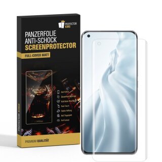 3x Panzerfolie für Xiaomi Mi 11 FULL COVER Displayschutz Displayfolie MATT