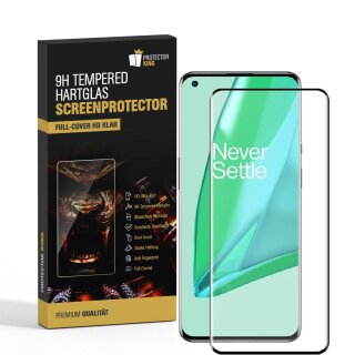 3x 9H Hartglas für OnePlus 9 FULL COVER Schutzglas Schutzfolie Displayschutz Panzerfolie KLAR Panzerglas Tempered echtes Displayglas Glasfolie Displayfolie Folie