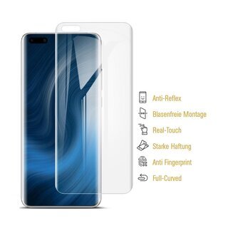 3x Displayschutzfolie fr Huawei Mate 40 Pro Plus FULL COVER Displayfolie MATT