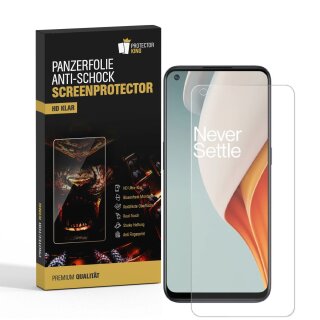 3x Panzerfolie für OnePlus Nord N100 ANTI-SCHOCK Displayschutzfolie HD KLAR