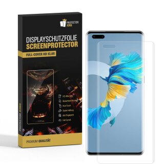 3x Displayfolie für Huawei Mate 40 Pro Plus FULL COVER Displayschutzfolie HD KLAR