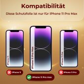 4x 9H Panzerglas für iPhone 11 Pro Max HD KLAR...