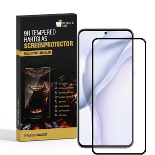 6x 9H Panzerglas für Huawei P50 FULL COVER Displayschutz Schutzglas Hartglas Schutzfolie Panzerfolie KLAR Tempered echtes Displayglas Glasfolie Displayfolie Folie