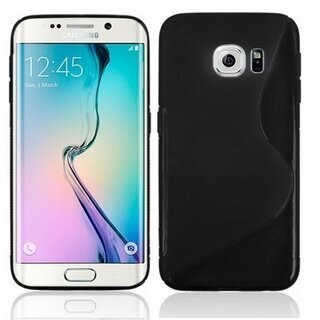 Schutzhlle fr Samsung Galaxy S6 Edge Case Hlle Cover Tasche S-Line Schwarz