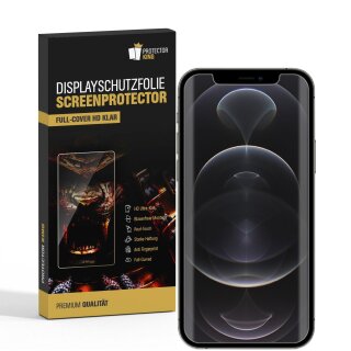 3x Displayschutzfolie für iPhone 12 Pro FULL COVER Displayfolie HD KLAR Schutzfolie