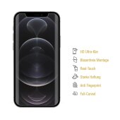3x Displayschutzfolie für iPhone 12 Pro FULL COVER Displayfolie HD KLAR Schutzfolie
