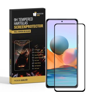 1x 9H Panzerglas für Xiaomi Redmi Note 10 Pro FULL COVER 3D KLAR echtes Tempered Glass Displayschutz Schutzglas Schuzfolie Screen-Protector