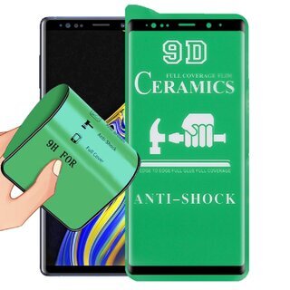 1x 9D Keramik fr Samsung Galaxy Note 9 FULL-COVER Panzerfolie Displayschutz Panzerschutz Schutzfolie Displayfolie Folie ANTI-SHOK ANTI-BRUCH-ANTI-STO
