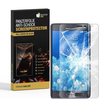 2x Panzerfolie fr Samsung Galaxy Note Ege FULL COVER Displayschutzfolie HD KLAR