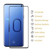 2x 9D Keramik-Glass für Samsung Galaxy S10 FULL CURVED 3D KLAR Panzerfolie Displayschutz Schutzfolie Ceramic Screen-Protector