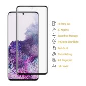 3x 9D Keramik-Glass für Samsung Galaxy S20 FULL COVER 3D KLAR Panzerfolie Displayschutz Schutzfolie Ceramic Screen-Protector