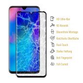 6x 9D Keramik-Glass für Huawei P30 Lite FULL COVER 3D KLAR Panzerfolie Displayschutz Schutzfolie Ceramic Screen-Protector