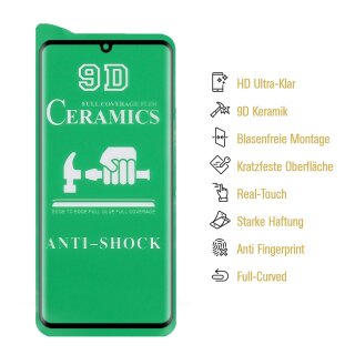 1x 9D Keramik fr Xiaomi Mi Note 10 Pro FULL-COVER Panzerfolie Displayschutz Panzerschutz Schutzfolie Displayfolie Folie ANTI-SHOK ANTI-BRUCH-ANTI-STO