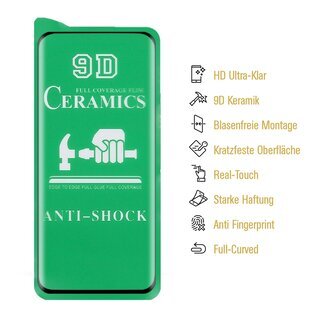 1x 9D Keramik fr Xiaomi Mi 11 FULL-COVER Panzerfolie Displayschutz Panzerschutz Schutzfolie Displayfolie Folie ANTI-SHOK ANTI-BRUCH-ANTI-STO