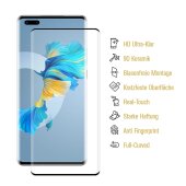 6x 9D Keramik-Glass für Huawei Mate 40 Pro FULL COVER 3D KLAR Panzerfolie Displayschutz Schutzfolie Ceramic Screen-Protector