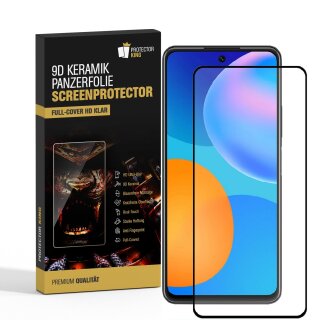 2x 9D Keramik-Glass für Huawei P40 Lite FULL COVER 3D KLAR Panzerfolie Displayschutz Schutzfolie Ceramic Screen-Protector