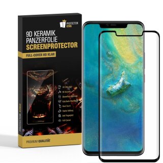 1x 9D Keramik-Glass für Huawei Mate 20 Pro FULL COVER 3D KLAR Panzerfolie Displayschutz Schutzfolie Ceramic Screen-Protector