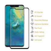 2x 9D Keramik-Glass für Huawei Mate 20 Pro FULL COVER 3D KLAR Panzerfolie Displayschutz Schutzfolie Ceramic Screen-Protector