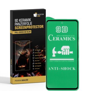 4x 9D Keramik fr Samsung Galaxy A52 FULL-COVER Panzerfolie Displayschutz Panzerschutz Schutzfolie Displayfolie Folie ANTI-SHOK ANTI-BRUCH-ANTI-STO