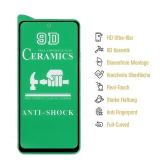 1x 9D Keramik fr Xiaomi Mi 10i FULL-COVER Panzerfolie Displayschutz Panzerschutz Schutzfolie Displayfolie Folie ANTI-SHOK ANTI-BRUCH-ANTI-STO