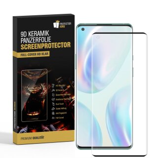 4x 9D Keramik-Glass für OnePlus 9 Pro FULL COVER 3D KLAR Panzerfolie Displayschutz Schutzfolie Ceramic Screen-Protector