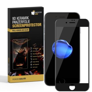 3x 9D Keramik-Glass für iPhone 8 FULL COVER 3D KLAR Panzerfolie Displayschutz Schutzfolie Ceramic Screen-Protector