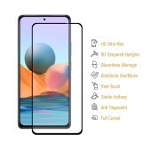 2x 9H Hartglas für Xiaomi Redmi Note 10 Pro Max FULL COVER Schutzglas Displayschutz SW Panzerglas Schutzfolie Panzerfolie Displayglas echtes Tempered Glasfolie