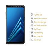 1x 9H Hartglas für Samsung Galaxy A5 2018 FULL Displayschutz Panzerfolie KLAR Panzerglas Schutzglas Schutzfolie